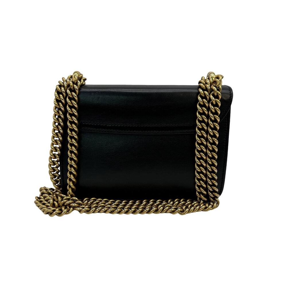 Gucci peony pearl bow crossbody shoulder bag chain strap - Picture 2 of 4